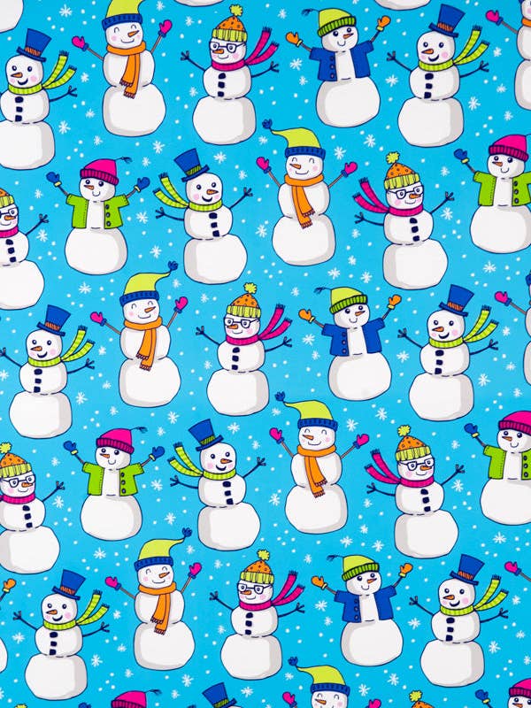 Festive Snowman - RX1808 - Bulk Christmas Gift Wrap for wholesale by Artist Point Gift Wrap