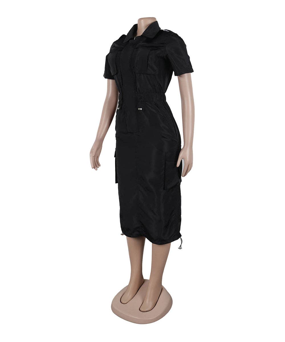 Aria Romance - Wholesale Dress - Women's - Utility Pocket Shirtdress4