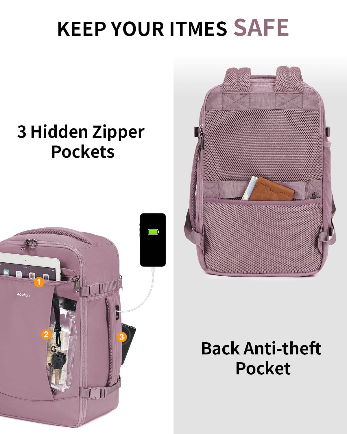 wandf – wholesale Resväskor – wandf 20L kabinväska ryggsäck för handbaggage, vattentålig25