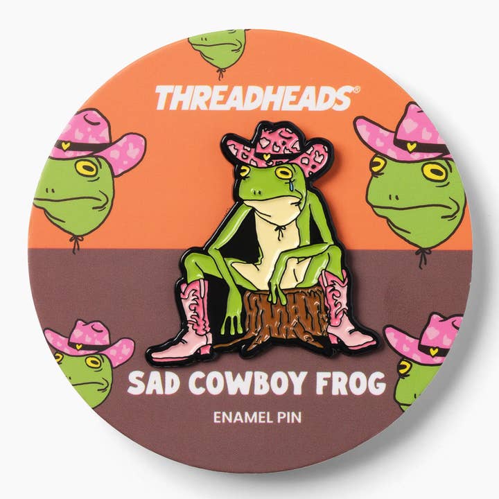 Threadheads - Wholesale Lapel pin/button - Sad Frog Enamel Pin1