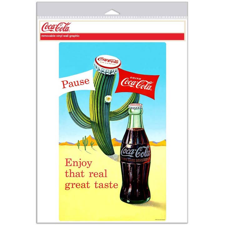 RetroPlanet - Wholesale Wall Decal/Stickers - Coca-Cola Cactus Enjoy Great Taste Wall Decal