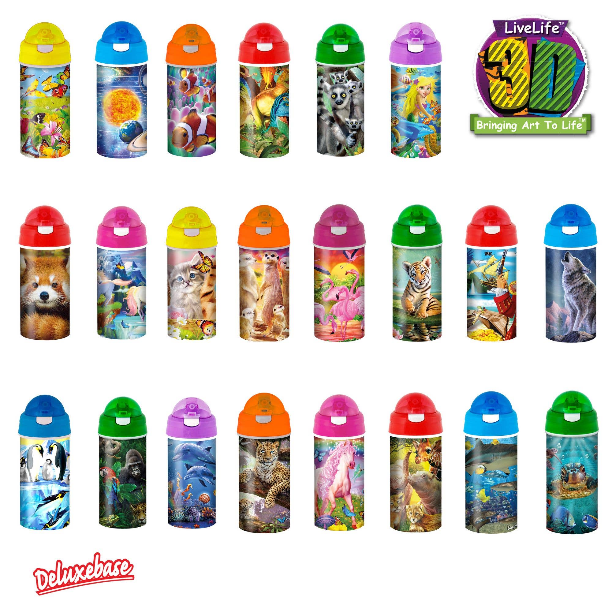 Deluxebase - Wholesale Water Bottle - 3D LiveLife Bottles - Baby Red Panda2