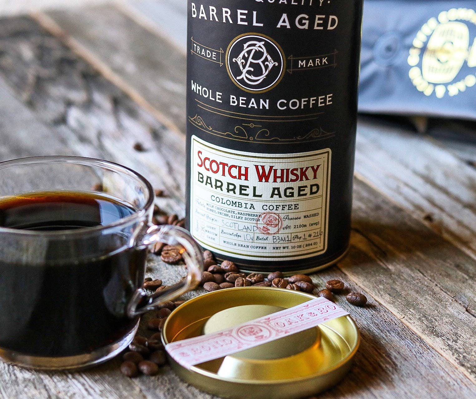 Oak and Bond Coffee Co. - Vente Grains de café - Café vieilli en fût de whisky écossais3