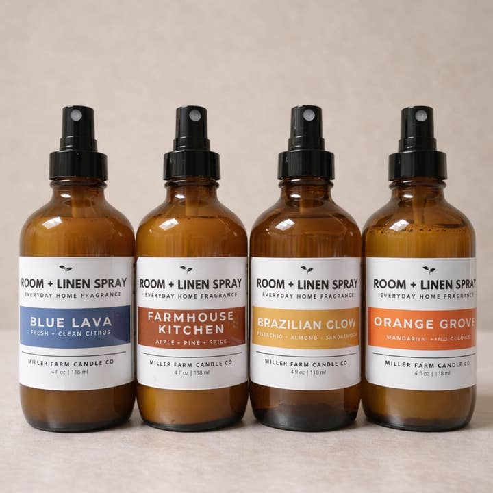 Miller Farm Candle Co - Wholesale Room & Linen Spray - Room + Linen Spray | Many Scents to Choose From1