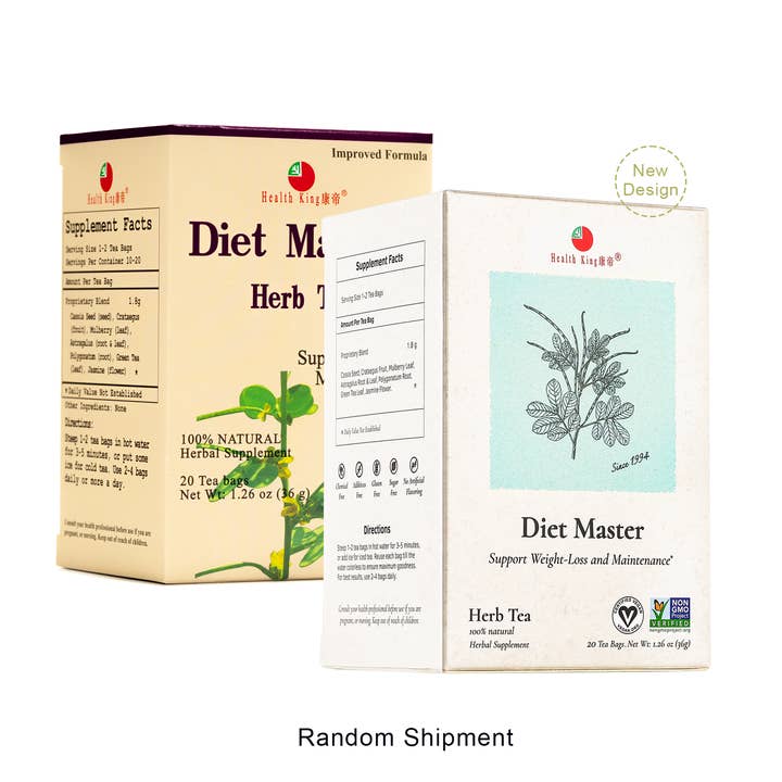 Health King - Venta al por mayor Tés saludables/desintoxicantes - Té de hierbas Health King Diet Master - Control de peso