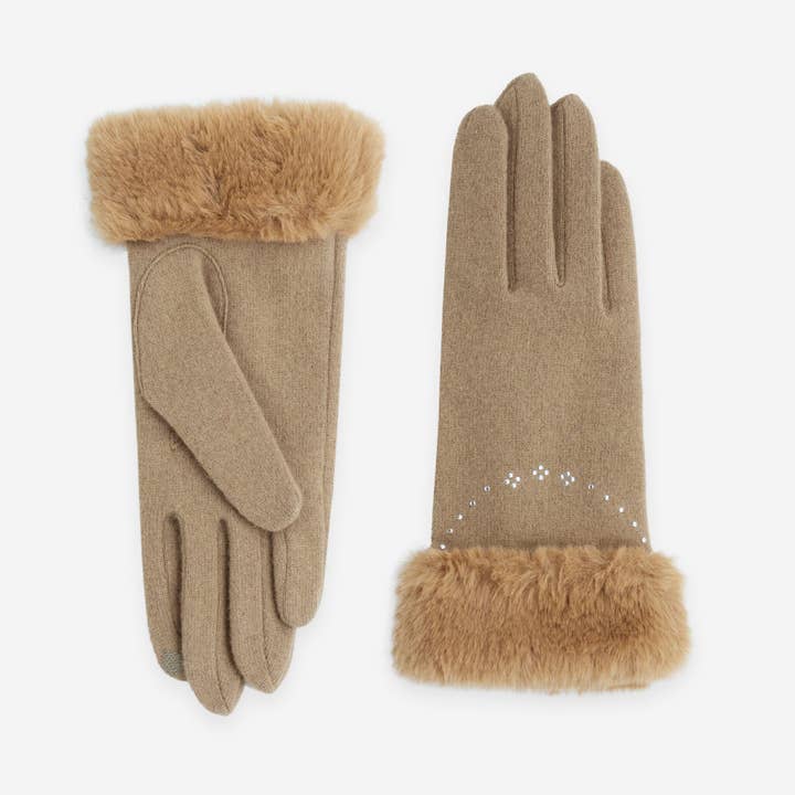 Glove Story - Wholesale Gloves - Women's - Gloves 80% Wool 20% Nylon – Touchscreen – 31182NF5