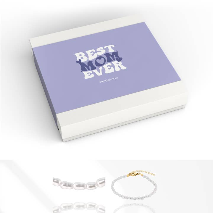 Boîte-cadeau MEILLEURE MAMAN Perle pour la vente par Heideman Schmuck