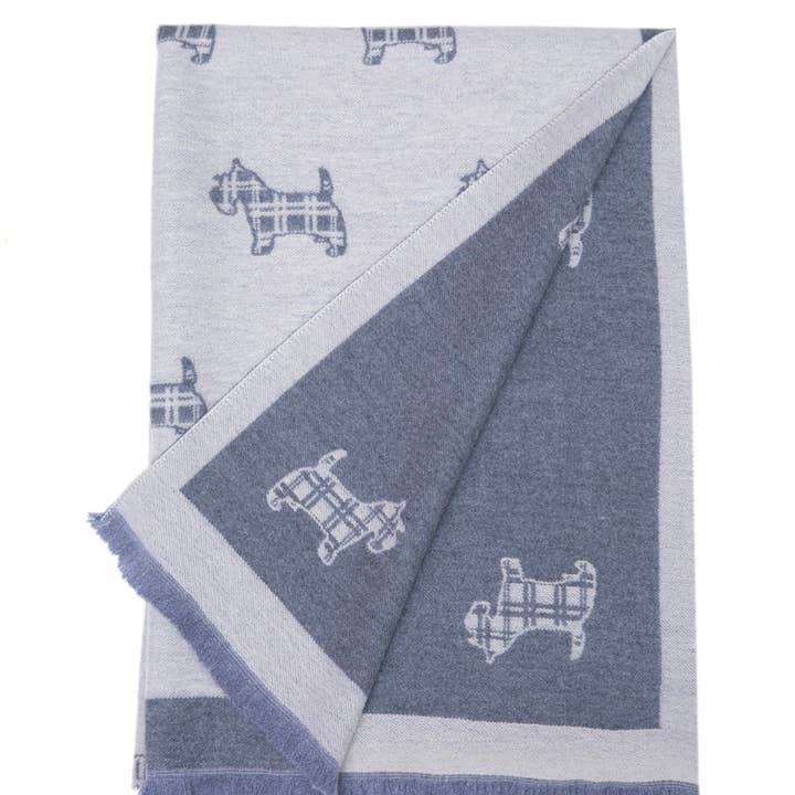 Alba Wholesale – Engroshandel Tørklæde - Dame – Supersoft Tartan Scotty Hundetørklæder