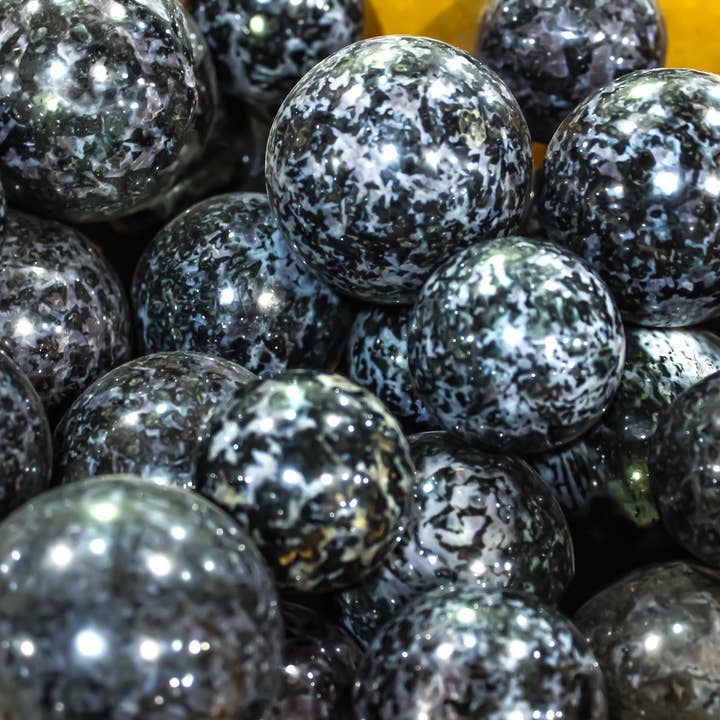 Indigo Gabbro Gemstone Spheres (Madagascar) for wholesale by Quasar Gems USA