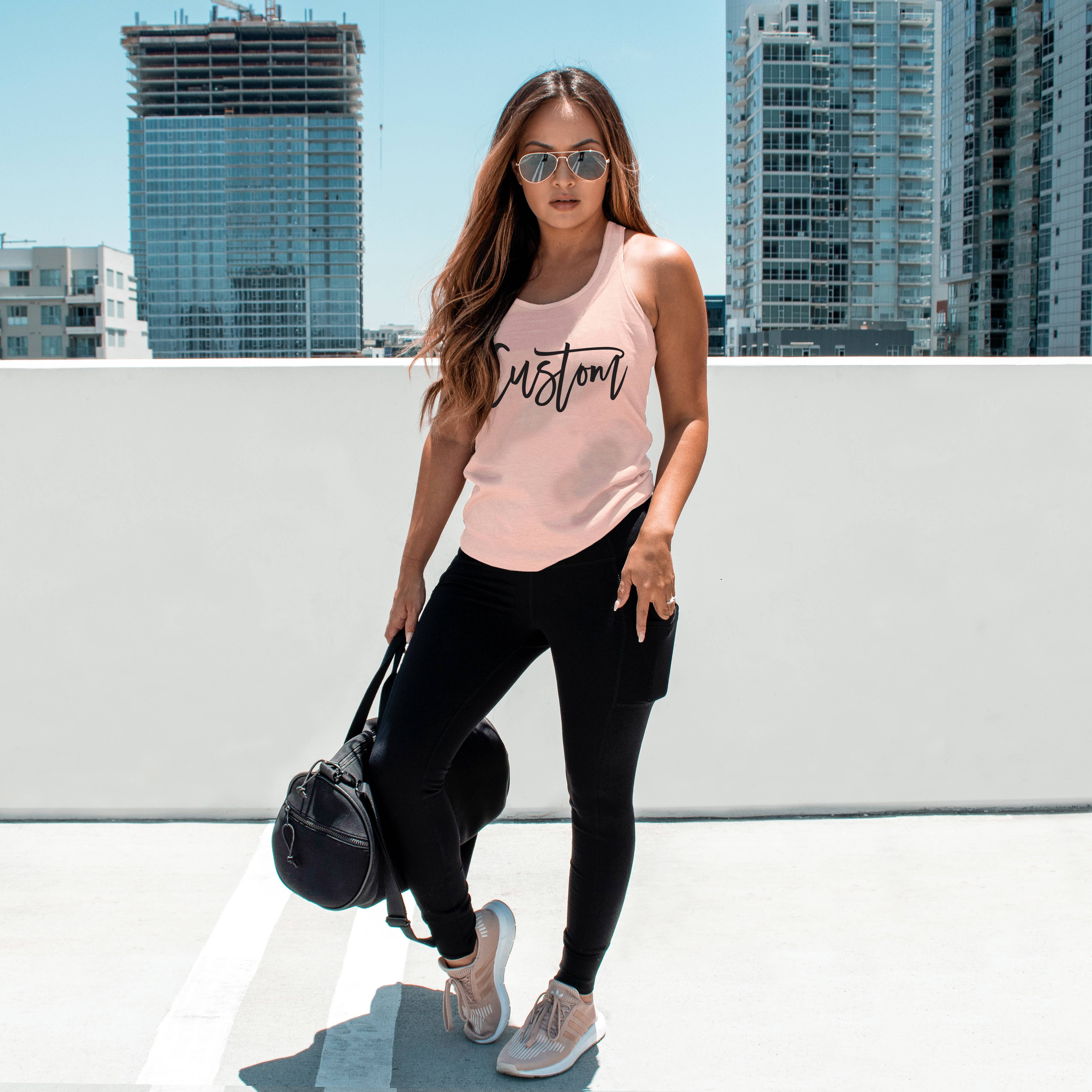 Nobullwoman Apparel - Wholesale Tank Top - Women's - CUSTOM Small Business Racerback Tanks - Yoga, Pilates & More4