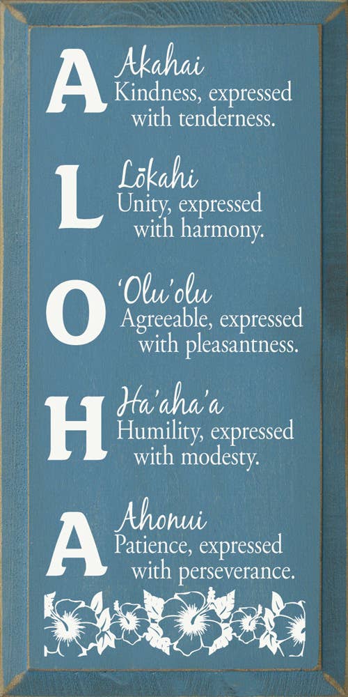 SAWDUST CITY – wholesale Skylt – Aloha mening trä tecken7