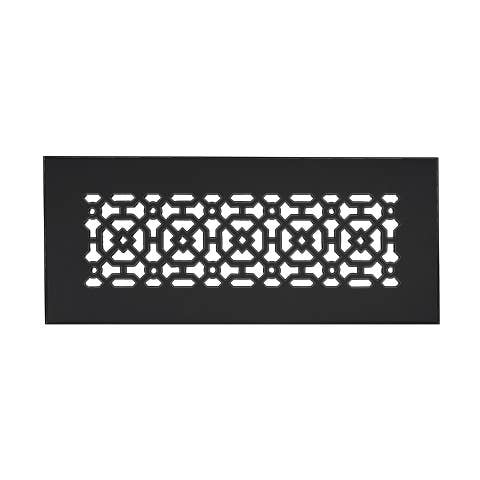 Air Return Grill 4"x 12" Duct opening | Solid Cast Aluminum for wholesale by Registers and Hardware Hub Inc.