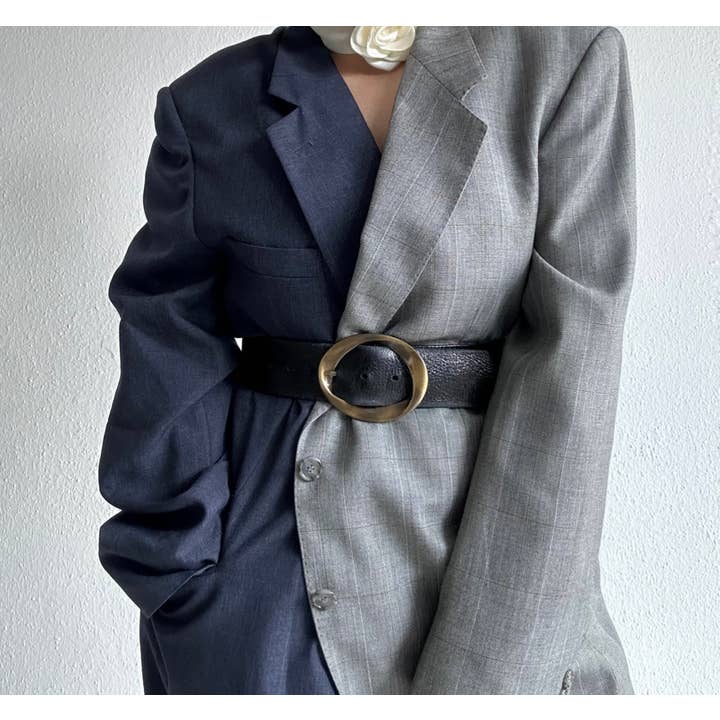 upcycle contrast blazer for wholesale by ERDLUXE