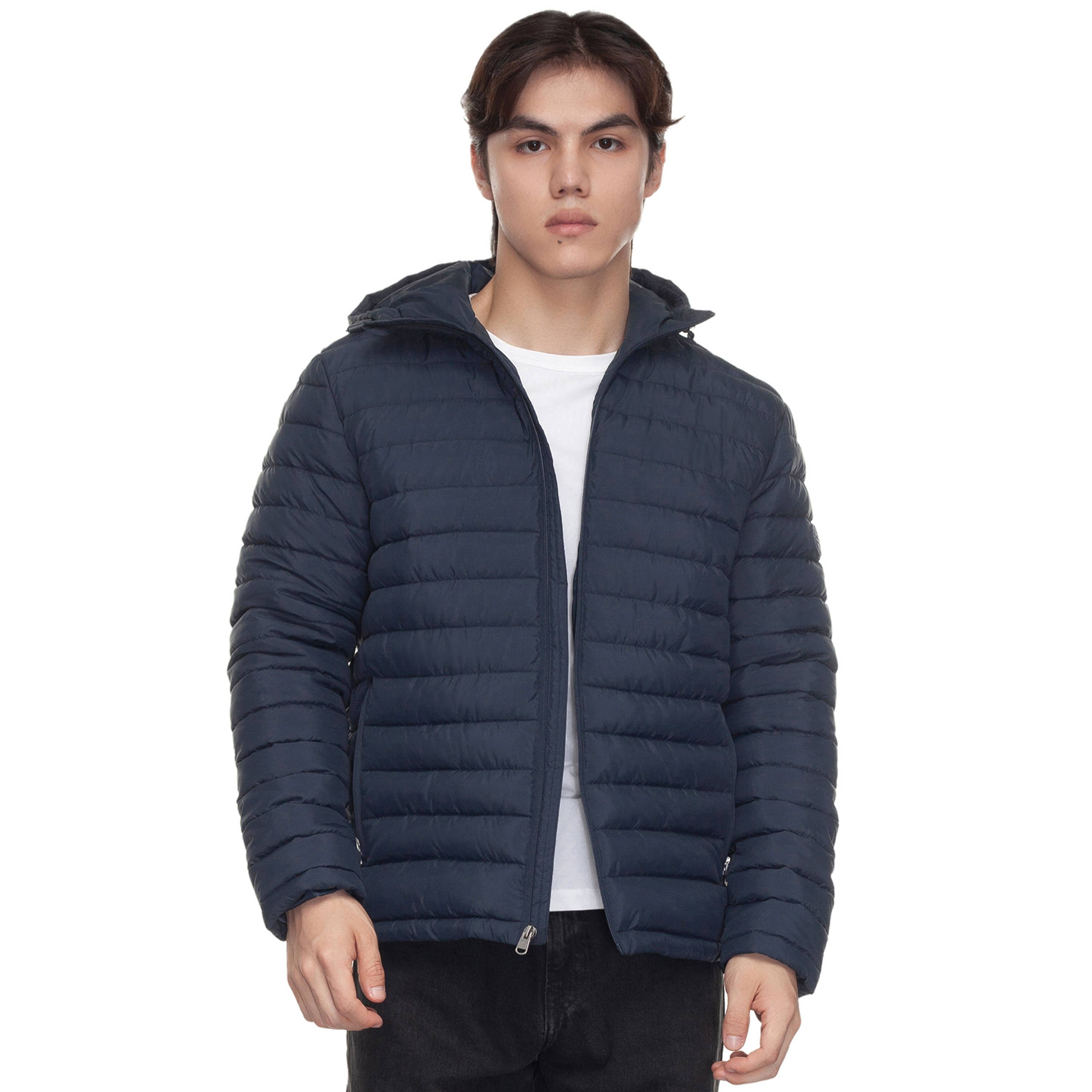 Rokka & Rolla - Wholesale Puffer Jacket - Men's - Men's Midweight Puffer Jacket Hooded Coat12