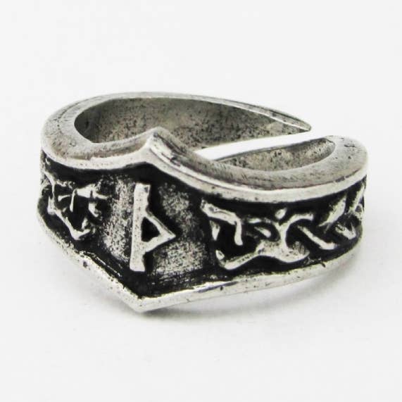 Thuriaz TH Rune Ring - Adjustable for wholesale by Asgard