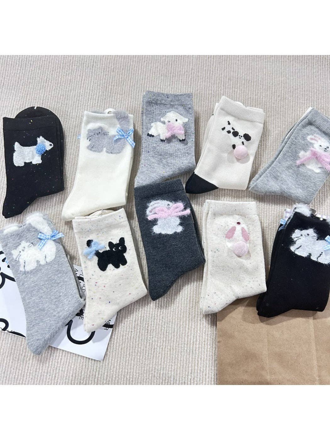 Funkyrel® Atzbranding Limited - Vendita all'ingrosso Calzini - Donna - Rufia - Calzini Invernali da Donna con Motivo di Animali Cartoon11