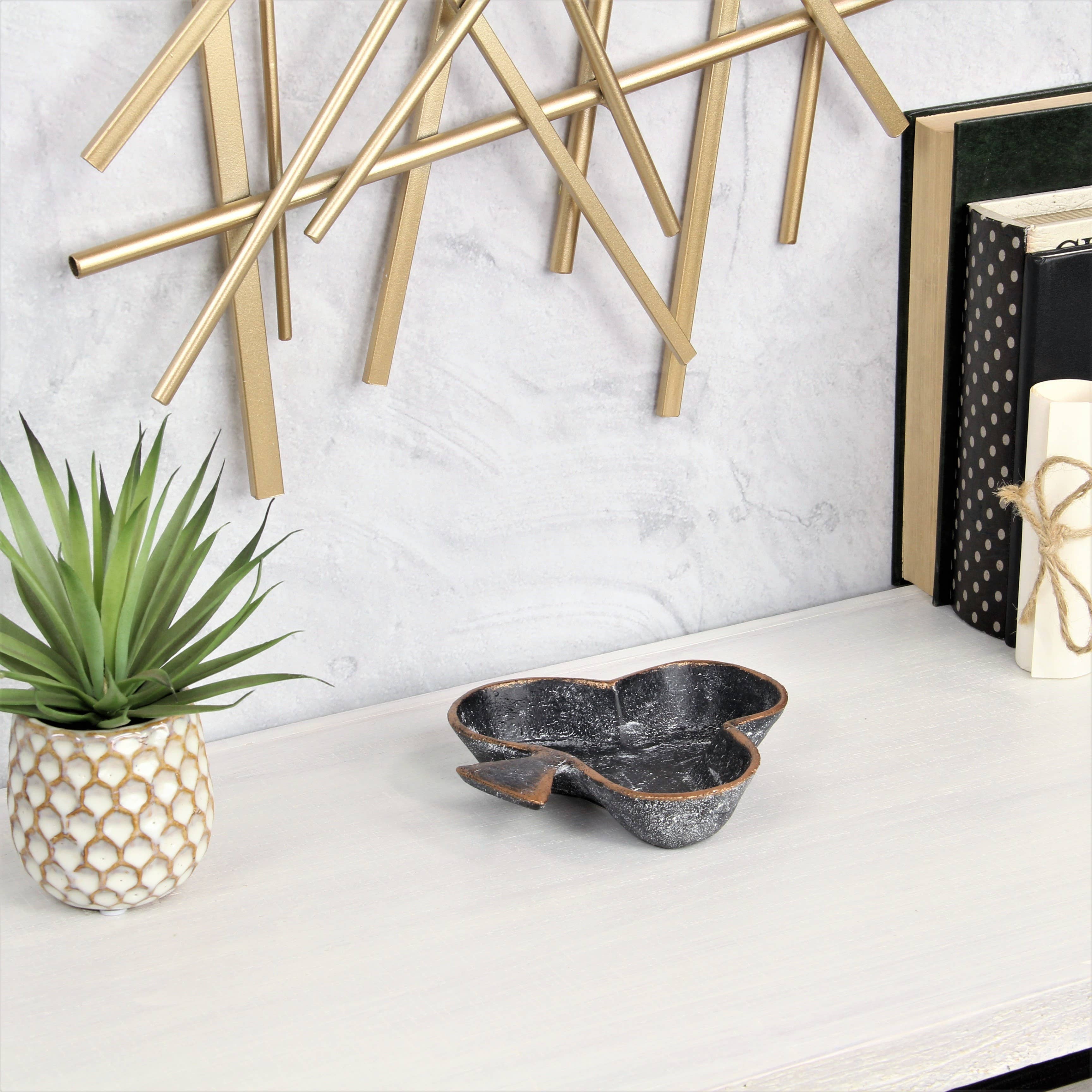 Cheungs Home Decor - Venta al por mayor Bandejas/platos/boles decorativos - Plato Catchall Isano de hierro fundido2