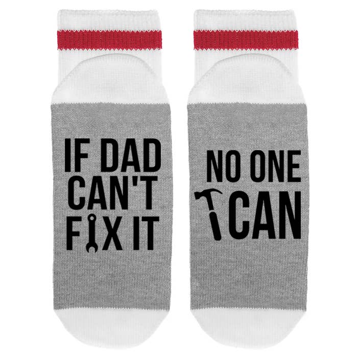 MENS - If Dad Cant Fix It No One Can - Socks for wholesale by Sock Dirty to Me