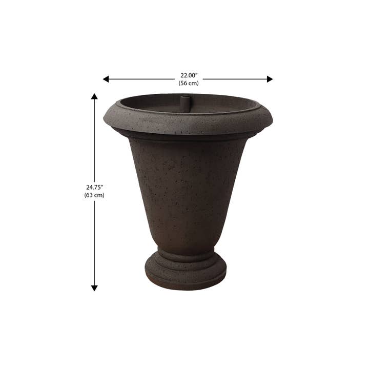 Algreen - Vente Pot - Urne d'irrigation autonome de 25" Crète avec port de remplissage supérieur4
