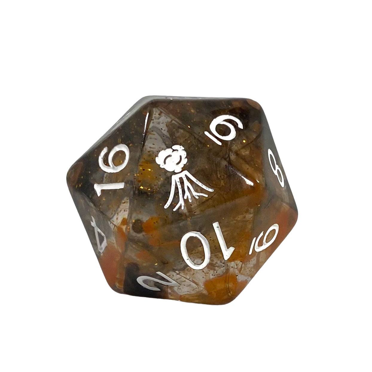 Role 4 Initiative - Wholesale Dice - Diffusion Volcanic Blast 30mm XL d20 w/ symbol
