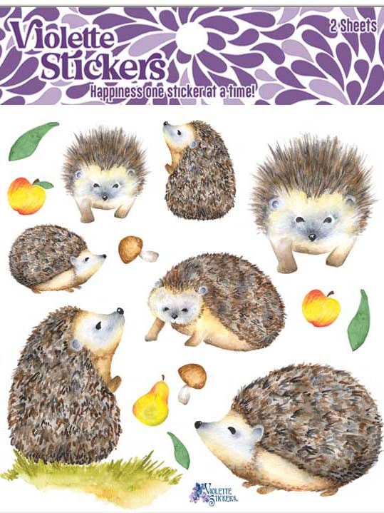 K54 Hedgehog Stickers for wholesale by Violette Stickers