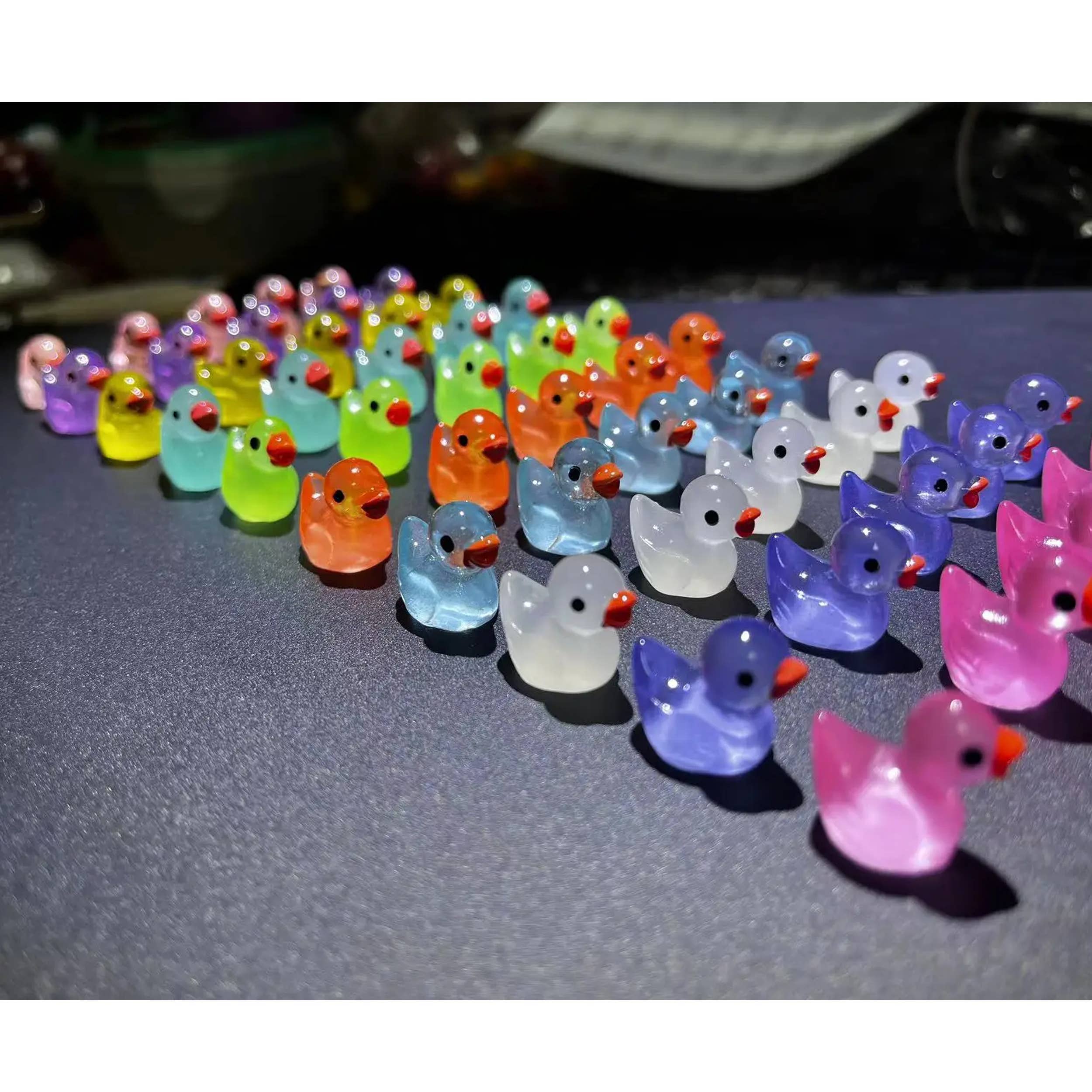 La Bella Monte - Vente Figurine décorative - Mini canards en résine lumineux pour décoration intérieure5