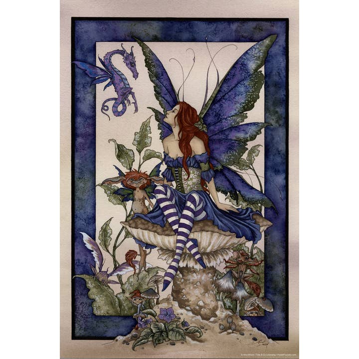 Cartaz do Fundo do Jardim by Amy Brown Art Print Cartaz 12x18 por atacado de Gotham Gifts