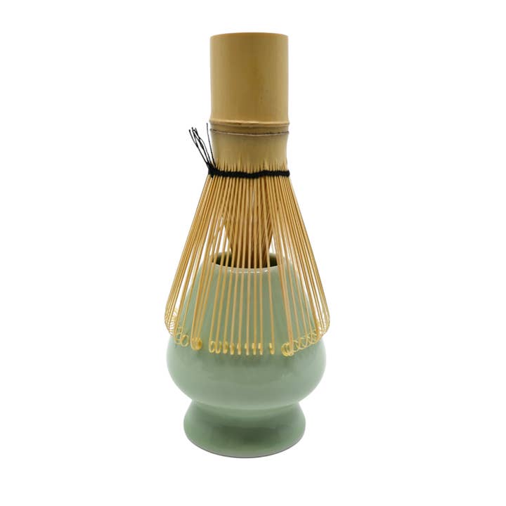 Urban Tokyo - Wholesale Whisk - Matcha Whisk Stand 3"H Porcelain Celadon Green (1/60)1