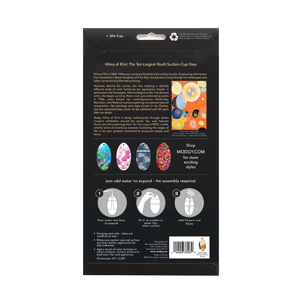 Modgy - Wholesale Vase - Hilma af Klint Oval Suction Cup Vase4
