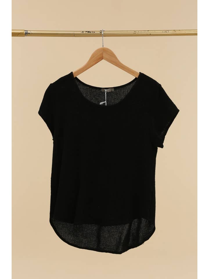 la maison des fibres naturelles - Wholesale T-shirt – women's - cotton-linen blend t-shirt, round neck 3389 10% linen 90% cotton5