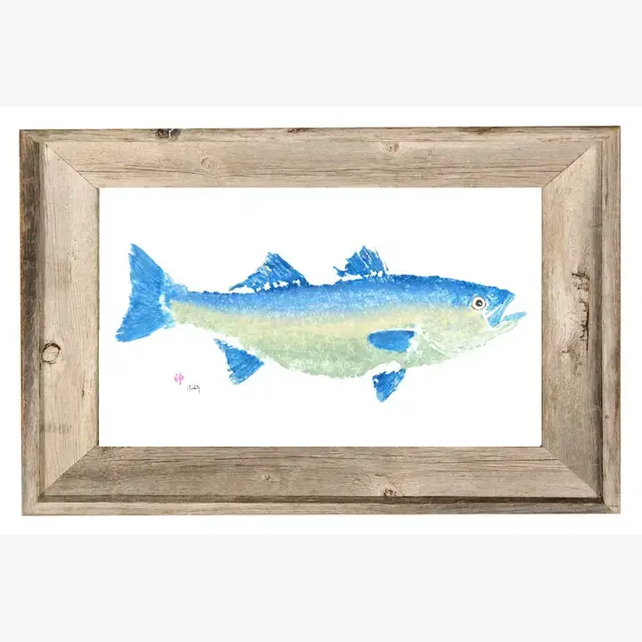 Fish Aye Trading - Wholesale Art Print - Yellow Striper Print Wall Art Decor1