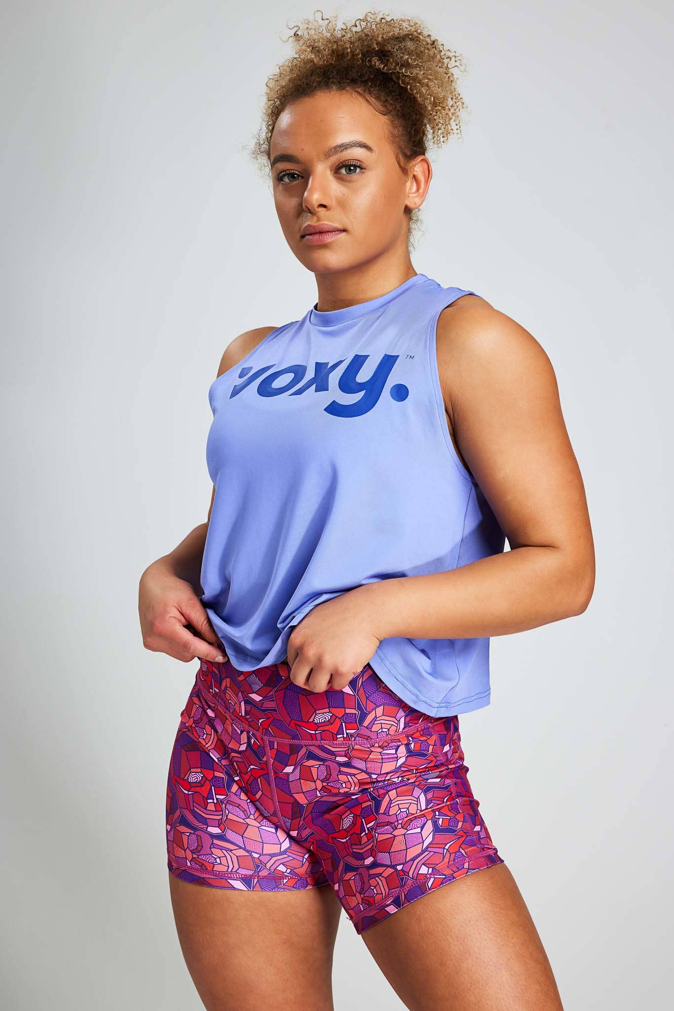 VOXY – wholesale Athletic top – Women′s – Purple Muscle Tank3