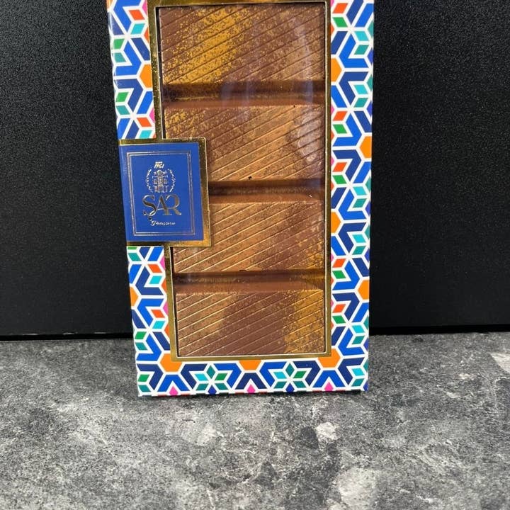 Aladdin – wholesale Chocolate bar – Handmade Dubai Chocolate Tablet - Belgian Chocolate with Pistachio & Roasted Kadayif4