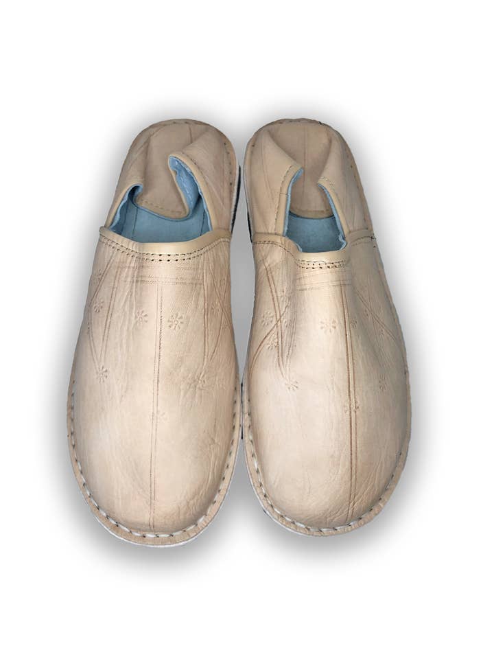 Marrakech Bazaar – Chinelos - Homem por atacado – Chinelos masculinos artesanais de couro marroquino3