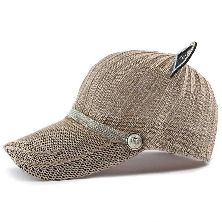 MKS America - Wholesale Baseball Cap - Women's - Cute cat ears baseball cap cutout hat