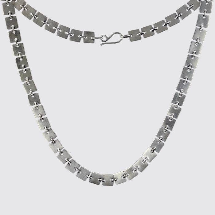Square Disc Chain Necklace for wholesale by Jane Diaz NY