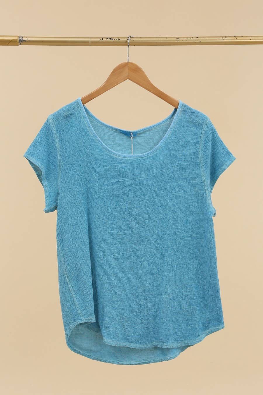 la maison des fibres naturelles – wholesale T-shirt – women's – cotton-linen blend t-shirt, round neck 3389 10% linen 90% cotton9