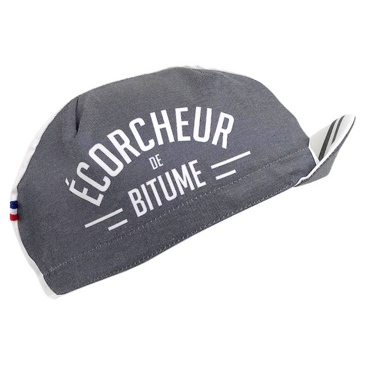 Vera Cycling - Wholesale Flat Brim Cap - Unisex - "Ecorcheur de Bitume" cycling cap1