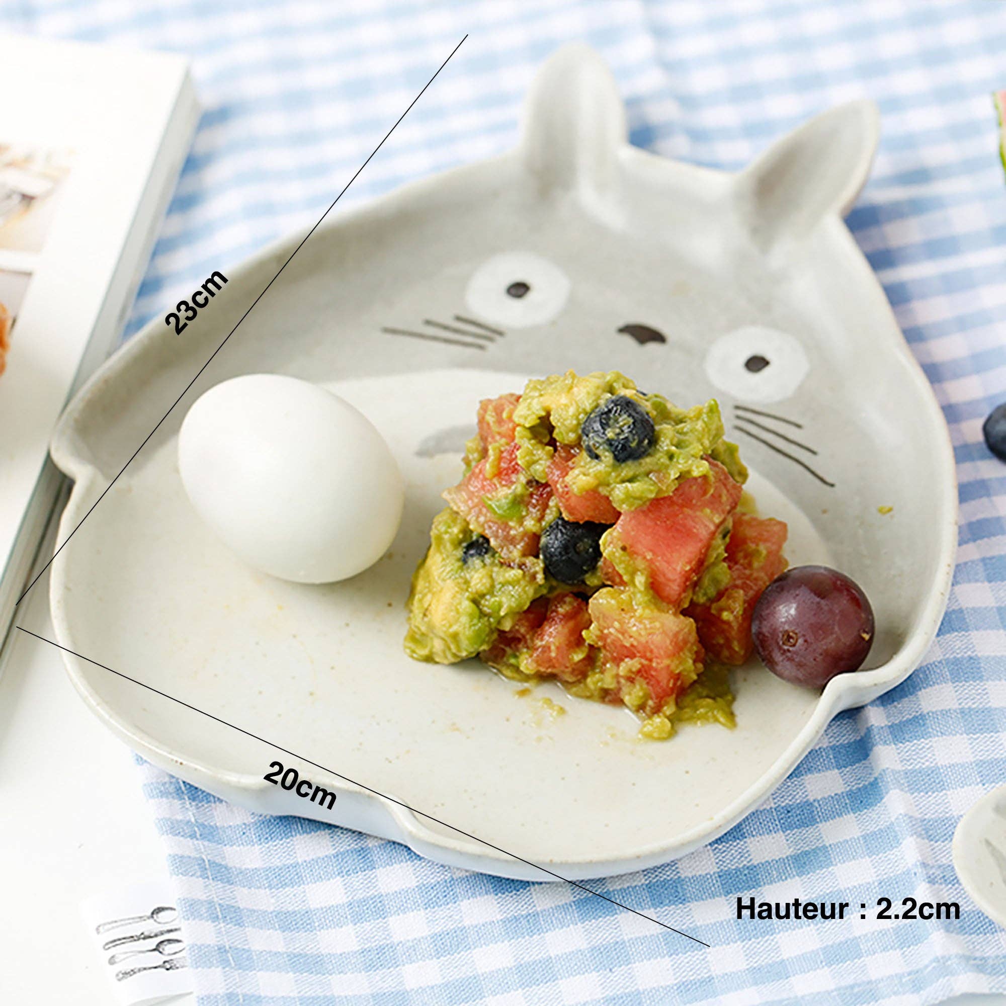 MinoCraft - Vente Service à vaisselle - Vaisselle avec mignon forme japonaise0