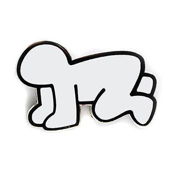 Radiant Baby Pin - White for wholesale by PINTRILL