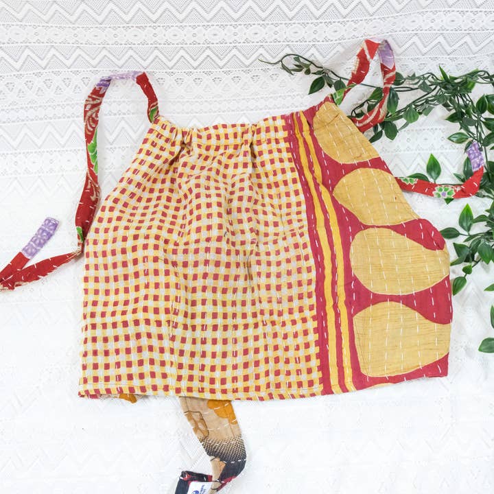 Karma Nepal Crafts - Wholesale Blouse - Women's - Kantha Bohemian Reversible Halter Top