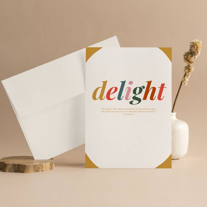 CARTE DELIGHT pour la vente par Faithful Day Planner