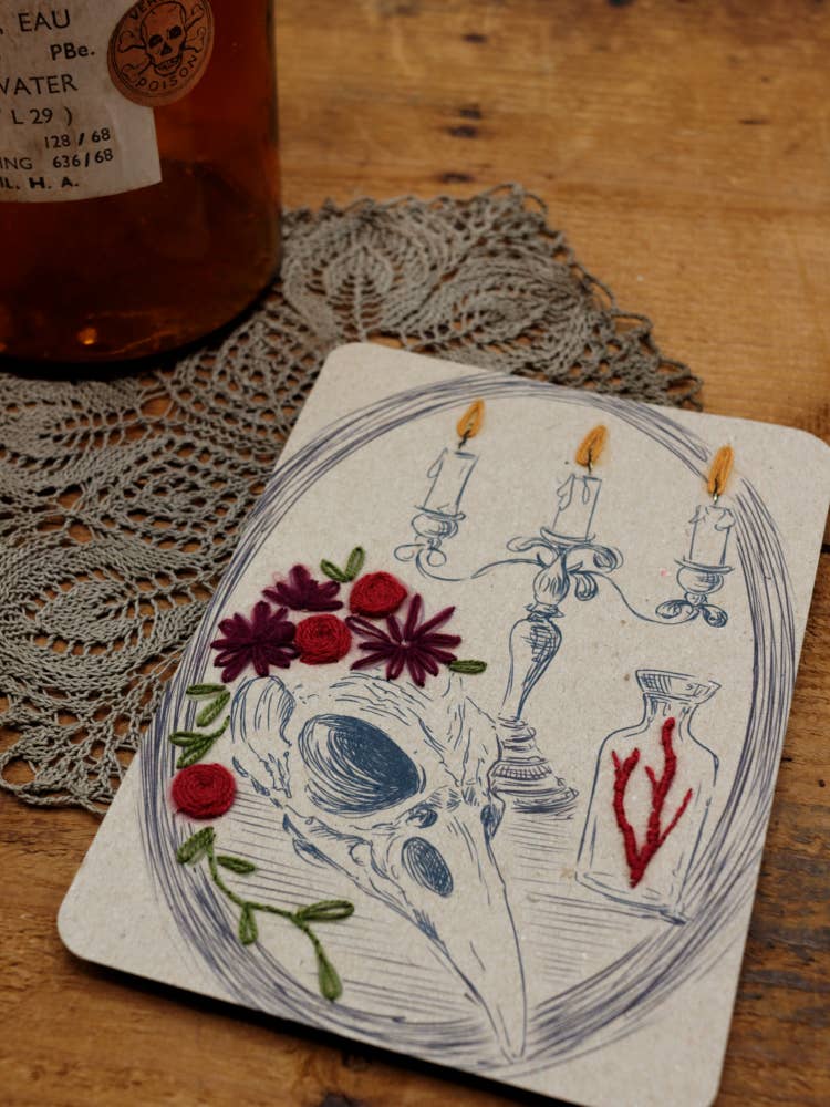 Rue de Pleine Lune – wholesale Material för broderi/korsstygn – Broderikort ”Nocturnes” – broderikit på papper4