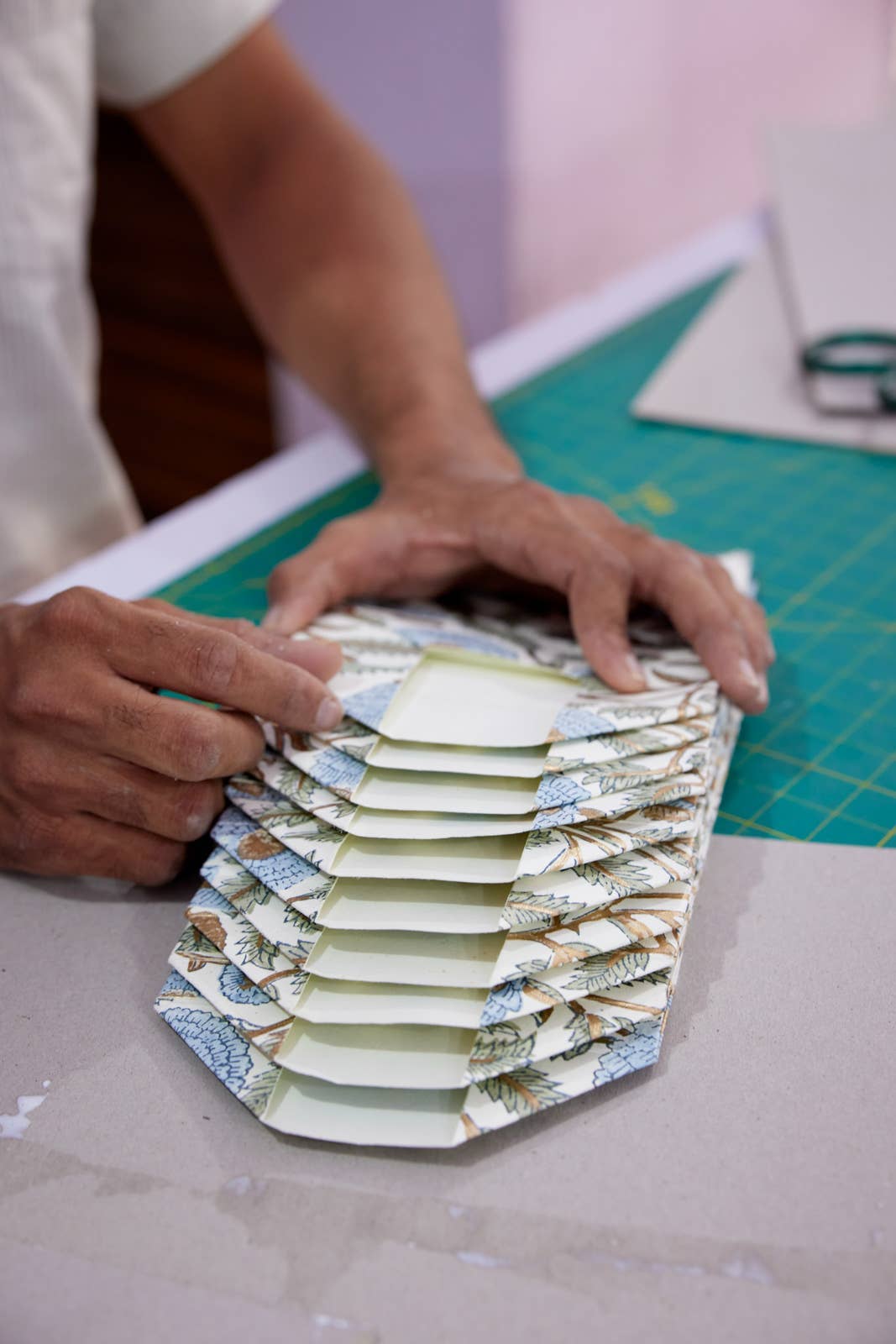 Paper Mirchi - Wholesale Gift Bag - Hand Block Printed Gift Bags (Small) - Blue Stone9