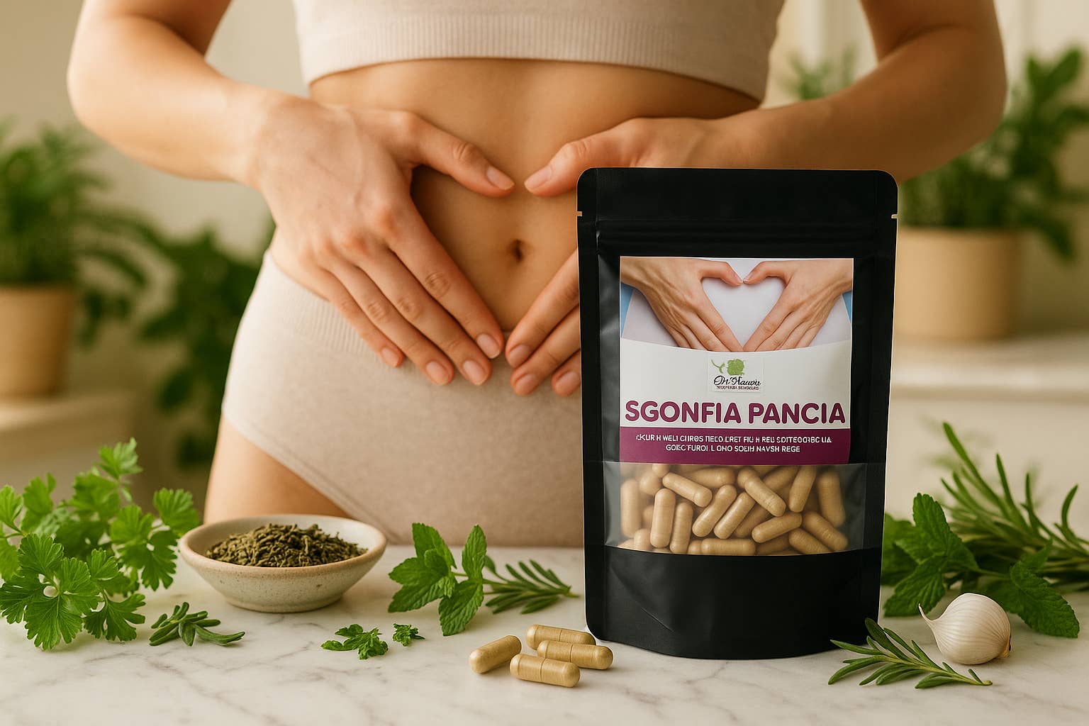 Cibobenessere – Großhandel Nahrungsergänzungsmittel/Vitamin zum Einnehmen – Biologischer Bauch-Entbläser - Bio-Gemüsekapseln