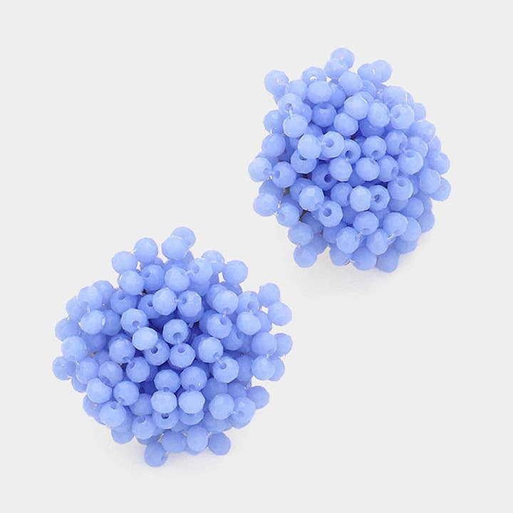 Sensibling Corp. - Wholesale Stud/Post Earrings - Faceted Beaded Earrings0