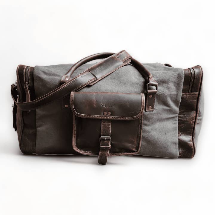Ranch Junkie - Wholesale Weekender Bag - Unisex - The Canvas/Leather Drifter Weekender Duffel Bag9