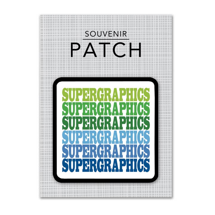 Rock Scissor Paper - Wholesale Patch - Personalized City Iron-on Patch - Supergraphics Repeat