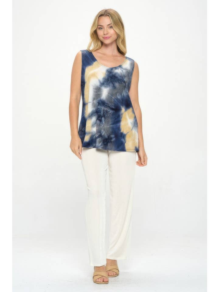 CC Wholesale Clothing - Wholesale Tank top – Women′s - Andante Tie Dye Print Sleeveless Tank Top9