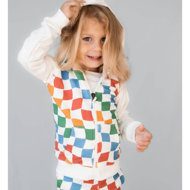 Checkered Color Hoodie for wholesale by Melone